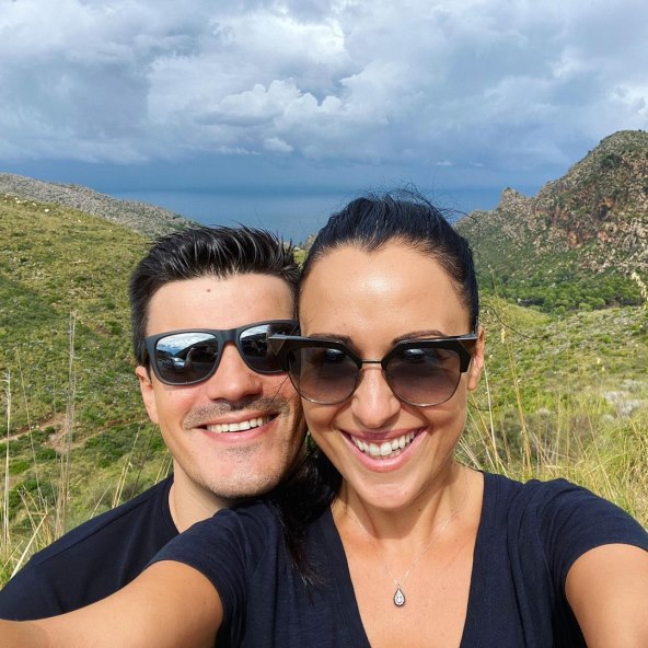 Marija Ristić s mužem Budimirom Jovkovićem na odmoru.