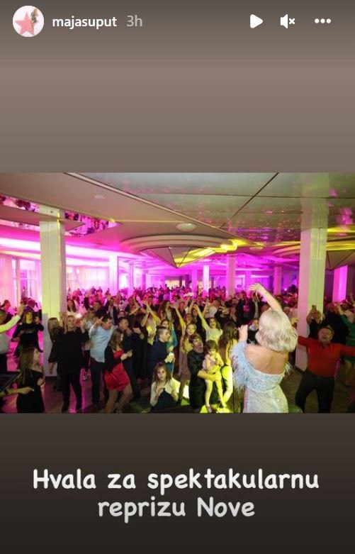 Maja Šuput na reprizi dočeka Nove godine