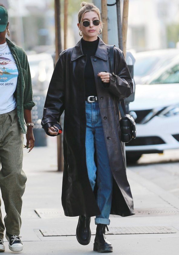 Kožni kaputi na poznatim damama