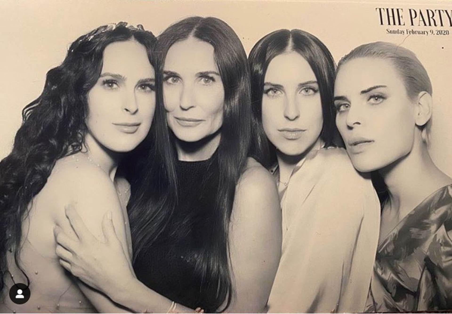 Demi Moore i Rumer, Tallulah i Scout Willis