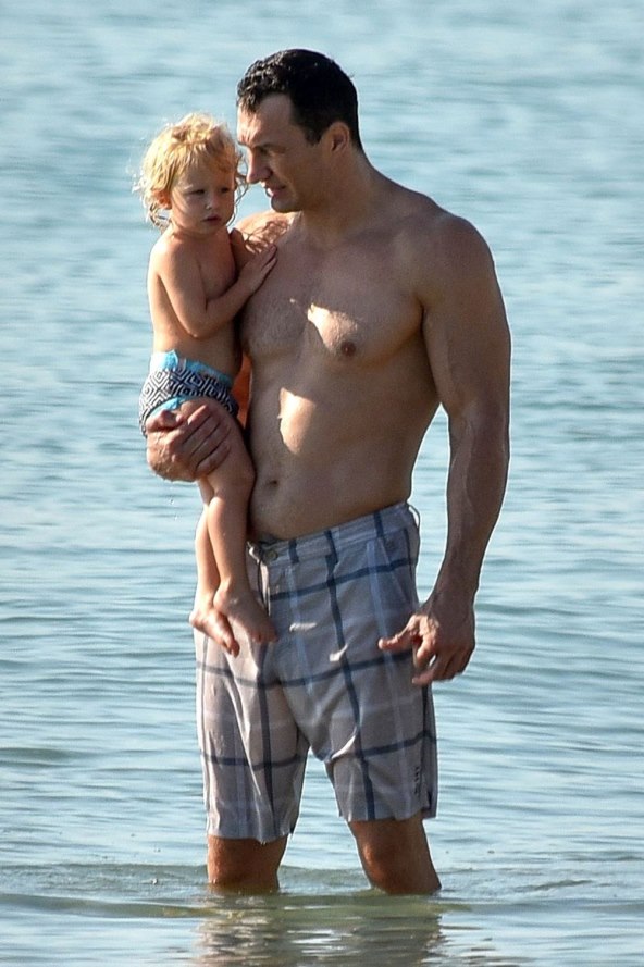 Vladimir Kličko s kćeri Kayom