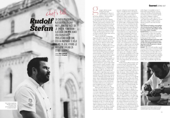 Chef Rudi Štefan: Pelegrini je moje zločesto dijete