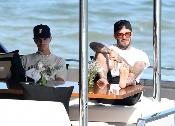 Victoria i David Beckham na jahti u Miamiju
