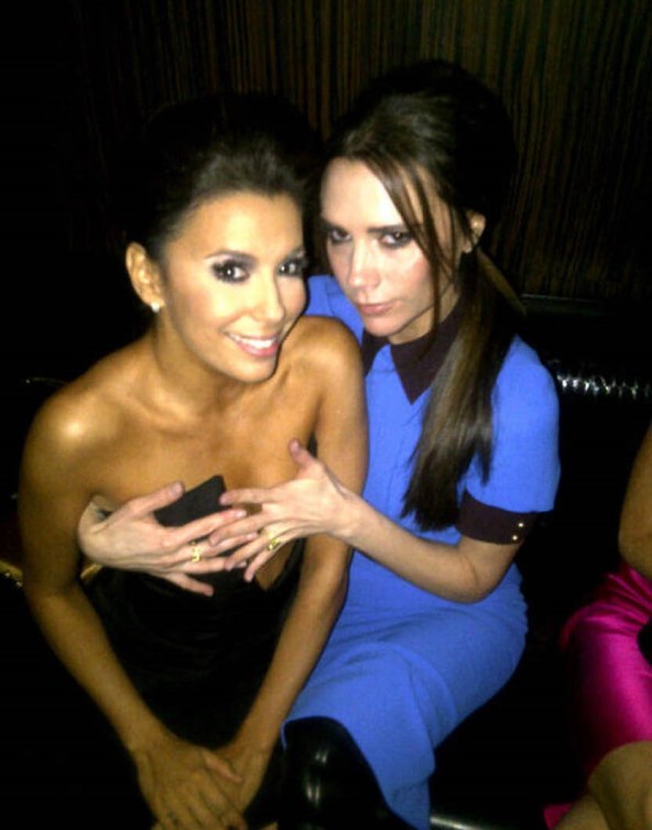 Eva Longoria i Victoria Beckham