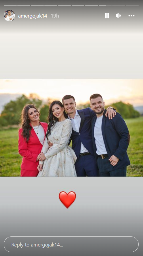 Vjenčanju Amera i Irme Gojak prisustvovali su samo najbliži prijatelj i obitelj