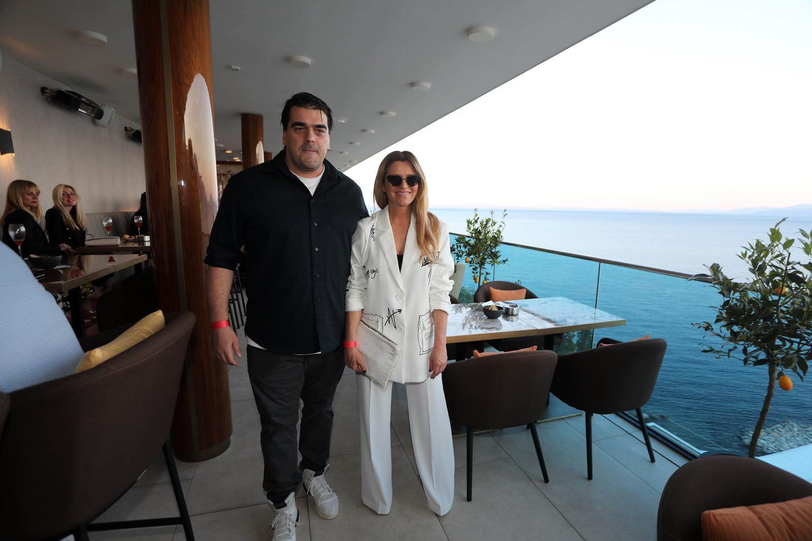 Antonija Blaće i Hrvoje Brlečić na otvorenju lounge bara u Rijeci