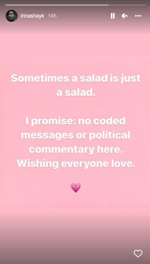 Irina Shayk se oglasila o spornoj objavi