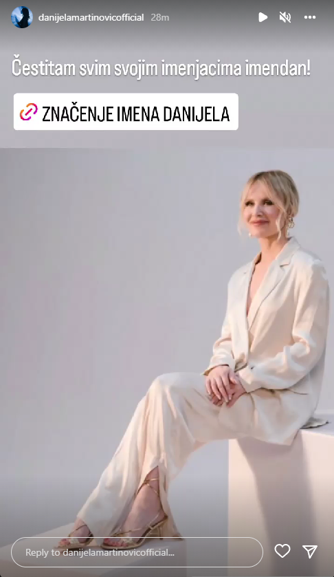 Danijela Martinović slavi imendan