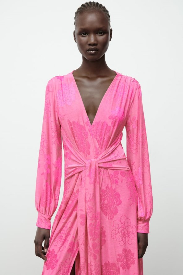 Duga žakardna haljina