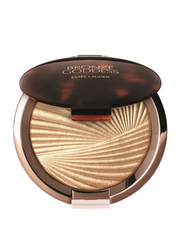 Estée Lauder Bronze Goddess Highlighting Powder Gelée, highlighter u kamenu za lice i tijelo, 487 kn, Fabuspot.com