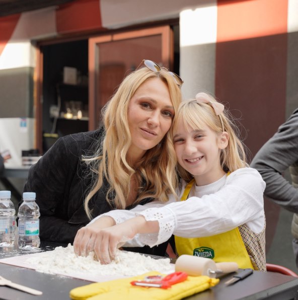 Neda Parmač s kćeri Adrijanom na Zvijezda radionici na Food Marketu