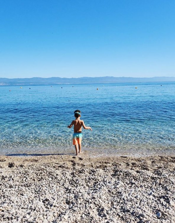 Nives Ivanišević s obitelji u Opatiji