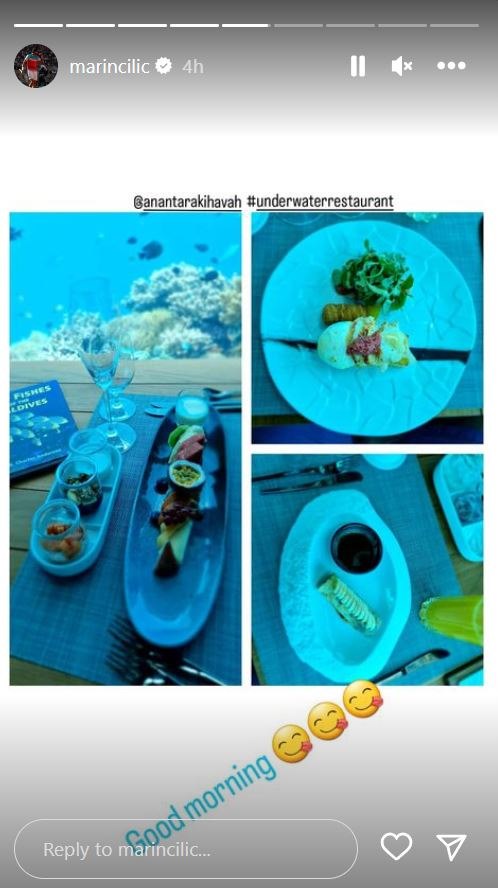 Marin Čilić i supruga Kristina uživaju na Maldivima