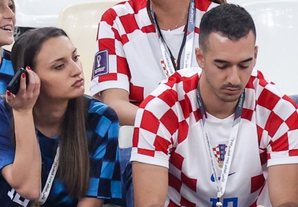 Jasmina Modrić, sestra Luke Modrića, prije utakmice s Argentinom