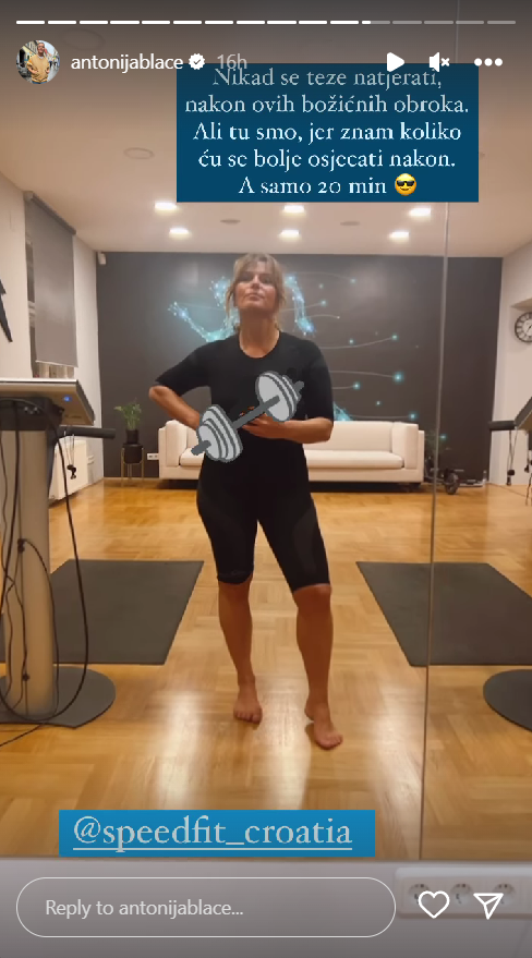 Antonija Blaće redovito vježba