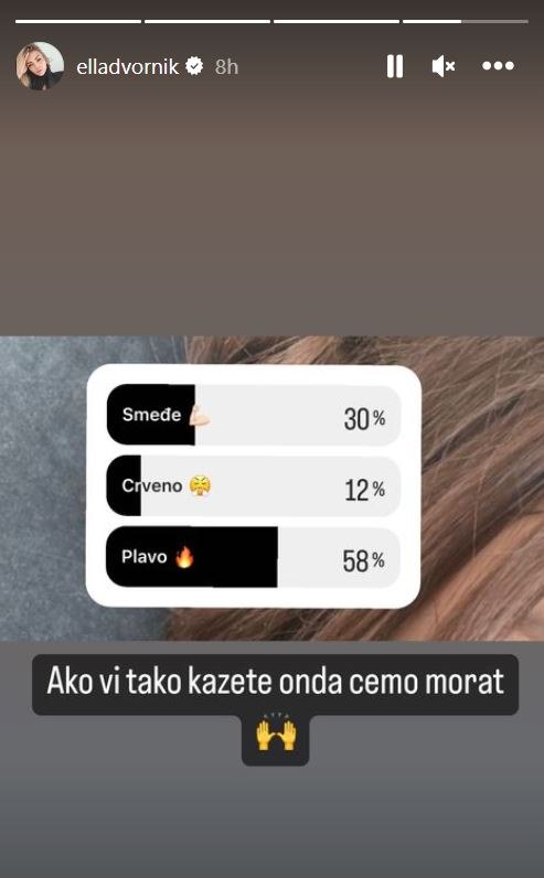 Ella Dvornik ima novu frizuru