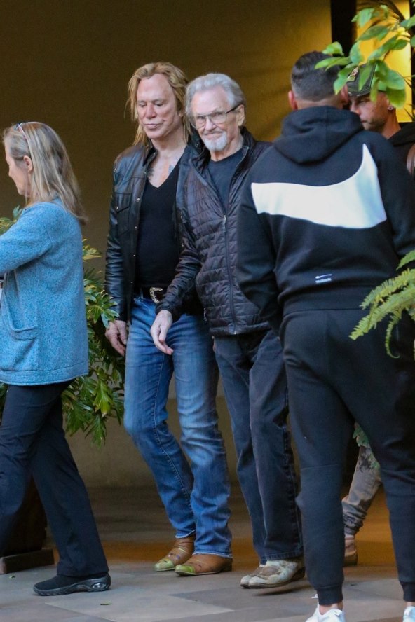 Mickey Rourke i Kris Kristofferson na ručku