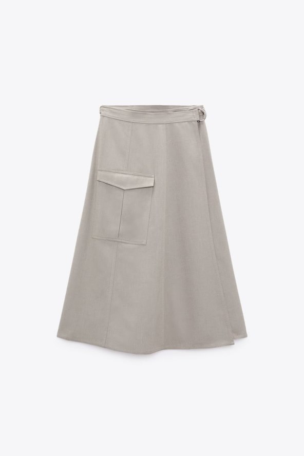 ZARA CARGO SUKNJA DO POLA LISTA