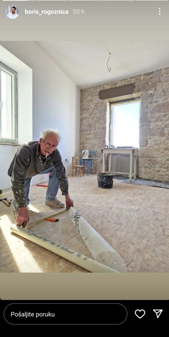 Boris Rogoznica obnavlja kuću u Sukošanu
