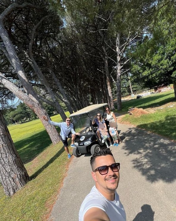 Marko Tolja na Brijunima s obitelji