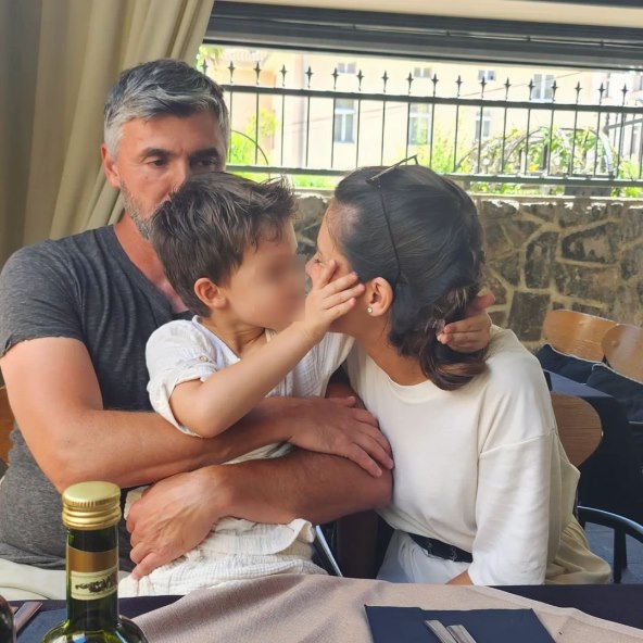 Nives Ivanišević i Goran Ivanišević sa sinom Oliverom