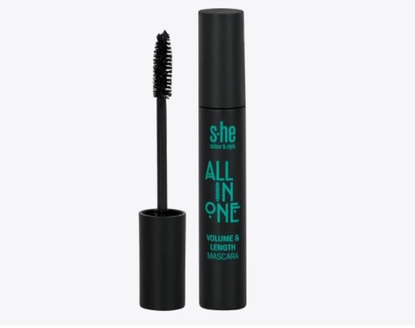 s-he colour&style, All in One Volume & Length maskara, 12 ml, 3,95 EUR