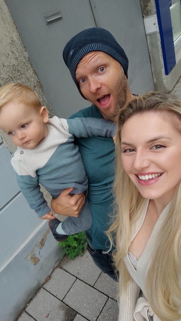 Zdravko Lamot s partnericom Marinom i sinom Noelom