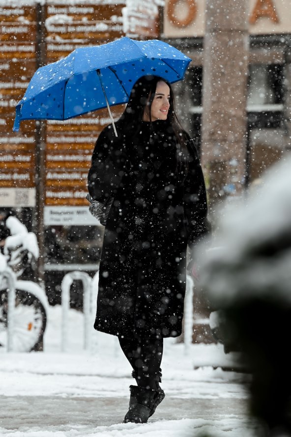 Snježna špica u Zagrebu.