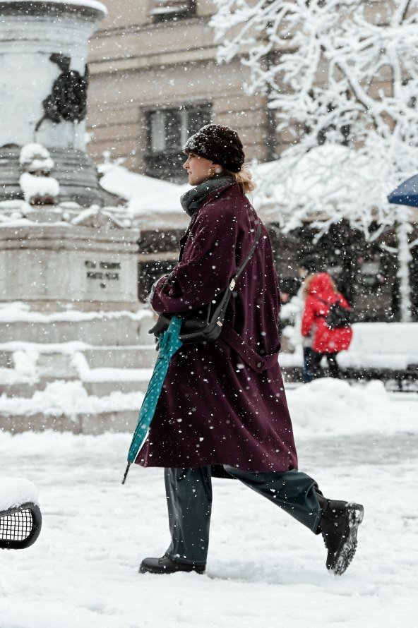 Snježna špica u Zagrebu.