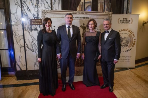 Sanja Musić Milanović i Zoran Milanović na liječničkom balu