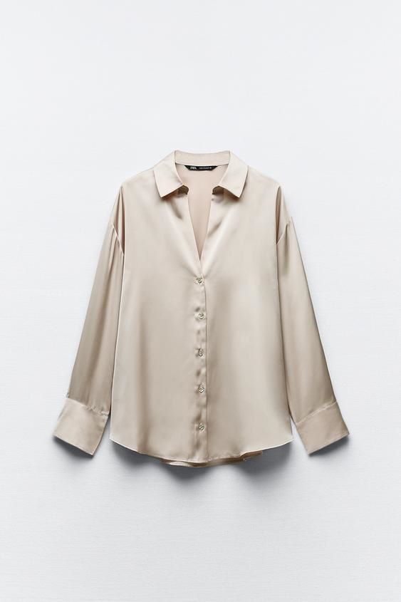 FLUIDNA SATINIRANA KOŠULJA/ZARA/19,95 EUR