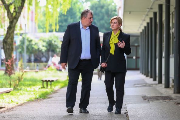 Jakov Kitarović i Kolinda Grabar Kitarović nakon dugo vremena snimljeni zajedno u javnosti