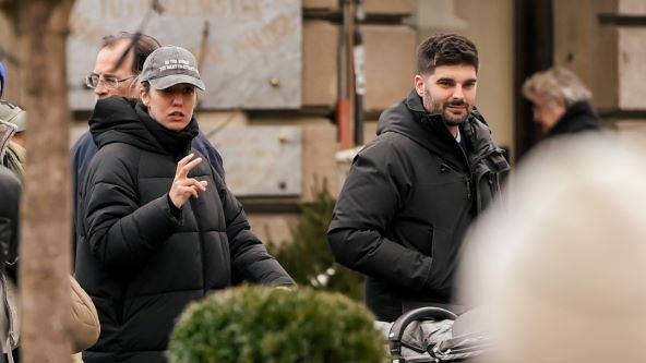 Bruna Sanader s mužem i sinom na zagrebačkoj špici