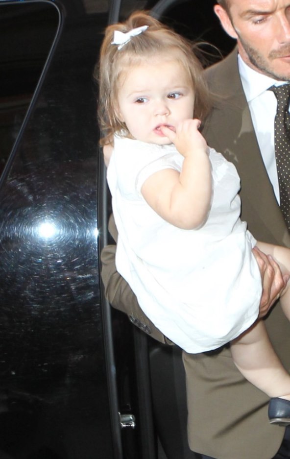 Brižni tata David Beckham 