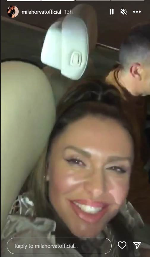 Mila Horvat i nepoznati muškarac