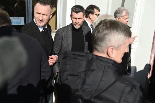 Zvonimir Boban na sprovodu na Mirogoju.