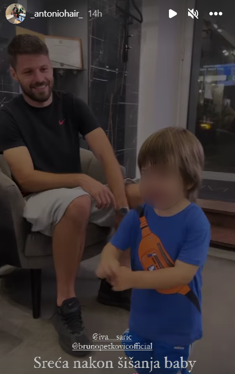 Bruno Petković i sin Adrian