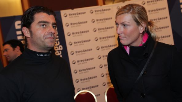 Alberto Tomba i Janica Kostelić na Snježnoj kraljici na Sljemenu