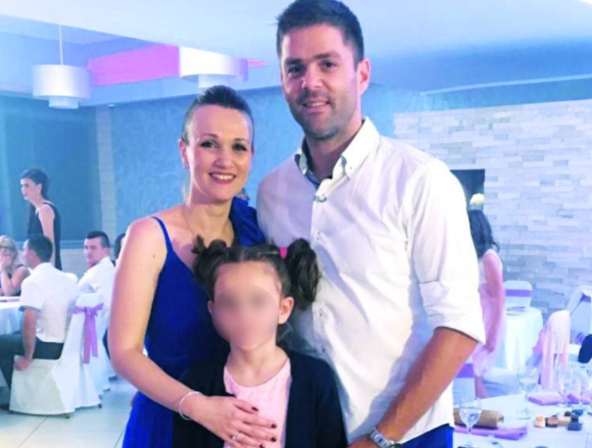 Drago Vuković s kćeri Laurom i suprugom Blaženkom.