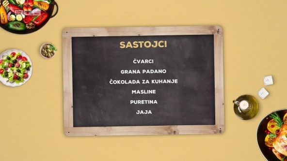 Večera za 5 - za desert poslužio čvarke s čokoladom, a gosti pronašli i dvije dlake