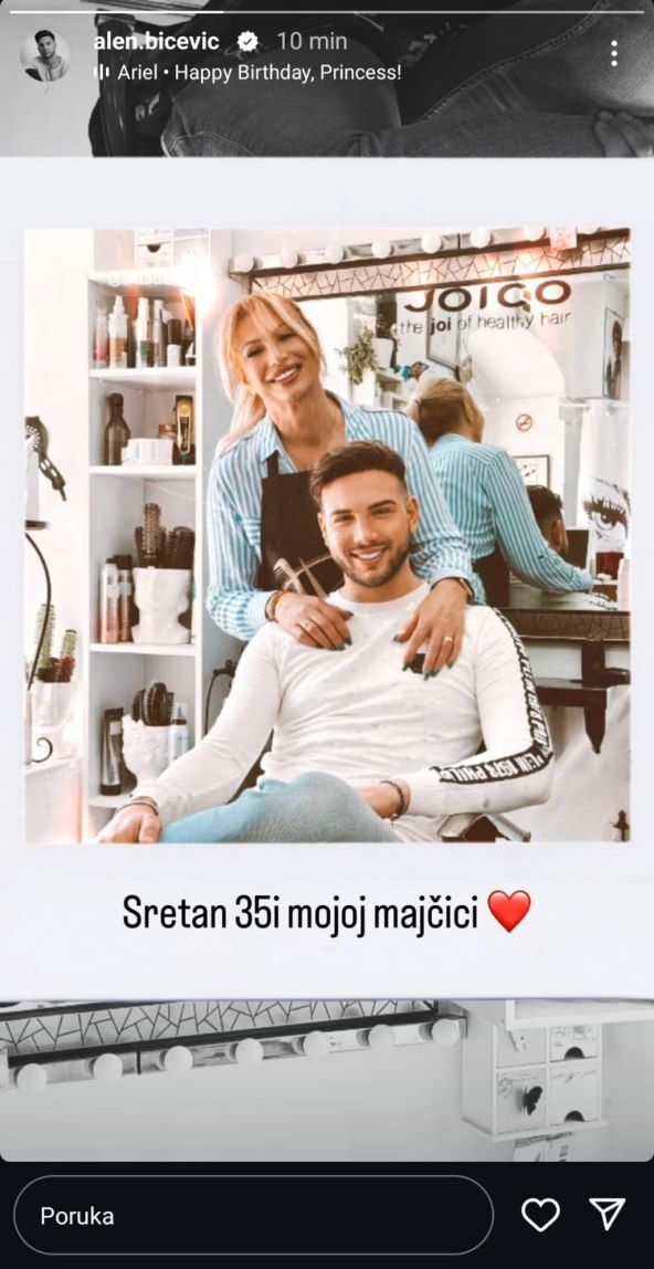 Alen Bičević s mamom