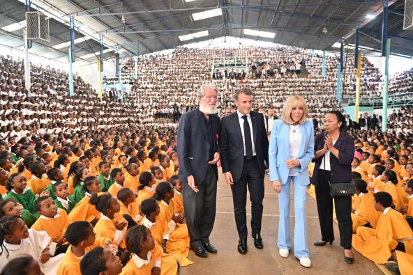 Emmanuel Macron i Brigitte Macron