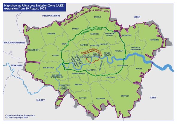 Ultra Low Emission Zone ULEZ London, Congestion Charge Zone.jpg