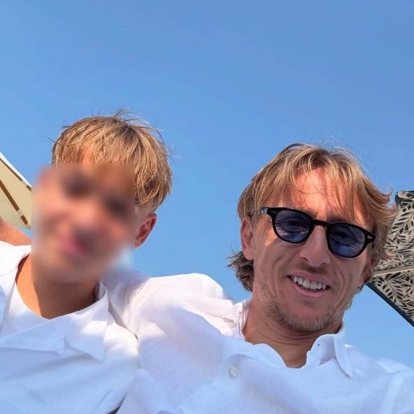 Luka Modrić sa sinom