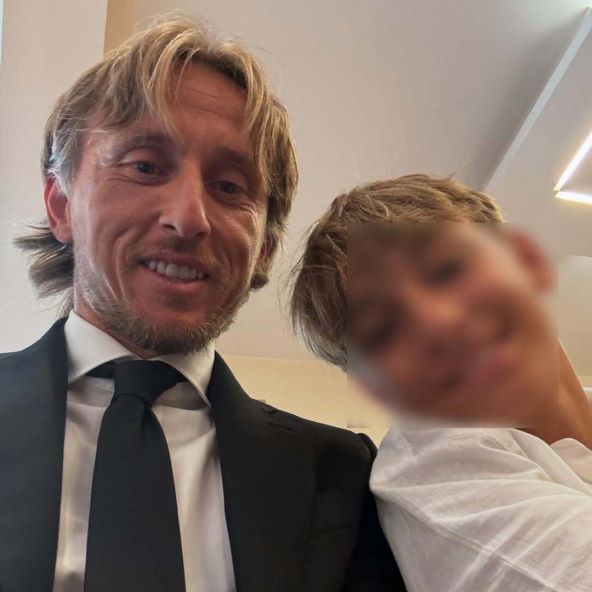Luka Modrić sa sinom
