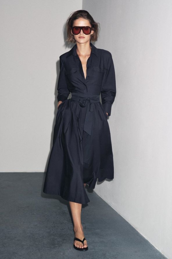 ZW COLLECTION POPLIN SHIRT DRESS/ ZARA/ 59.95 EUR
