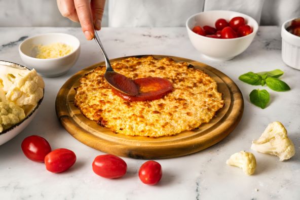 pizza za djecu - zdrava varijanta sa tijestom od cvjetače