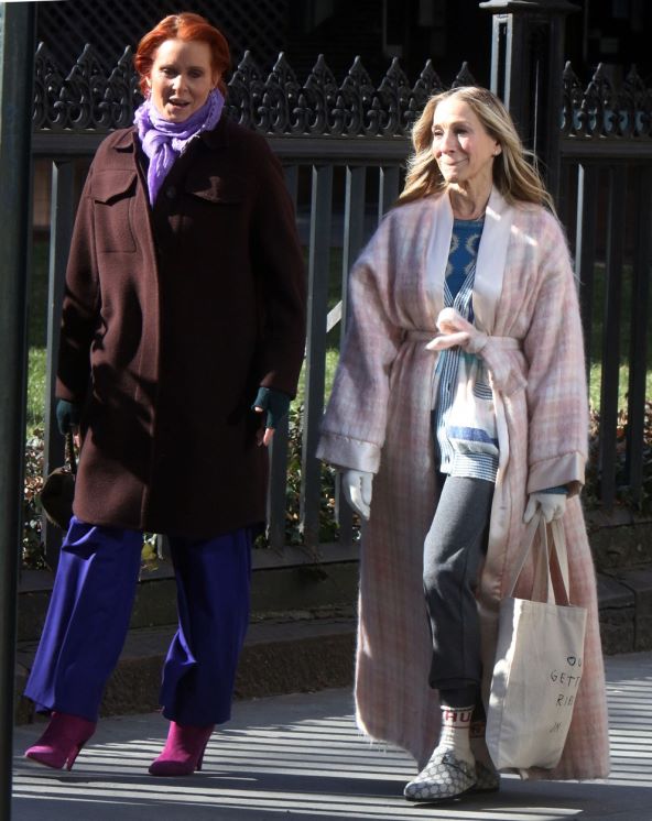 Carrie Bradshaw nosi Gucci Birkenstock natikače