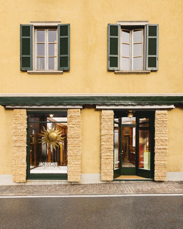 Jacquemus pop up butik na jezeru Como
