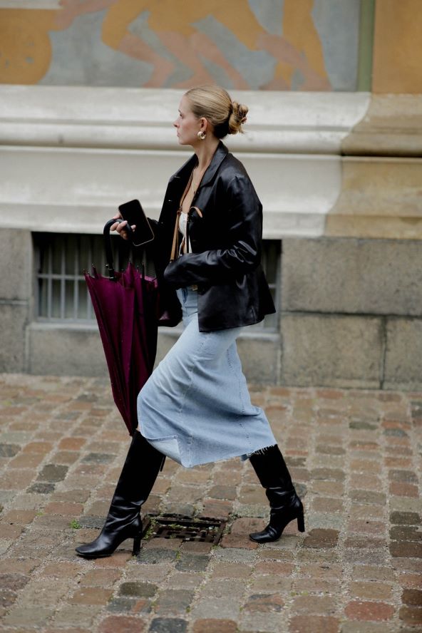 40 street style inspiracija kako nositi traper jesen 2023